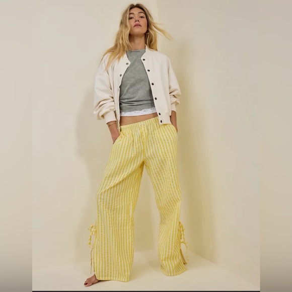 aerie Other - Aerie Yellow and White Striped Sleepwear